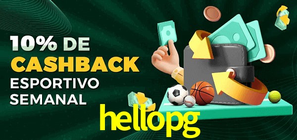 10% de bônus de cashback na hellopg