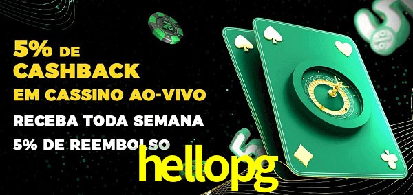 Promoções do cassino ao Vivo hellopg